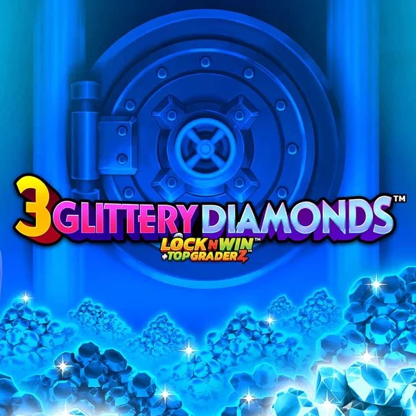 3 Glittery Diamonds logo – Slots by PearFiction Studios at Goldenbet Casino