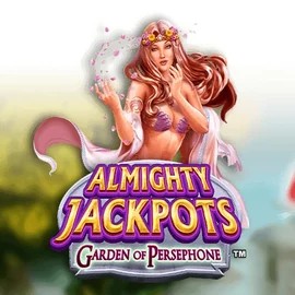 Almighty Jackpots: Garden of Persephone online game logo by Novomatic on golden-bet-casino.com