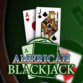 American Blackjack slot logo by Habanero at Goldenbet Casino