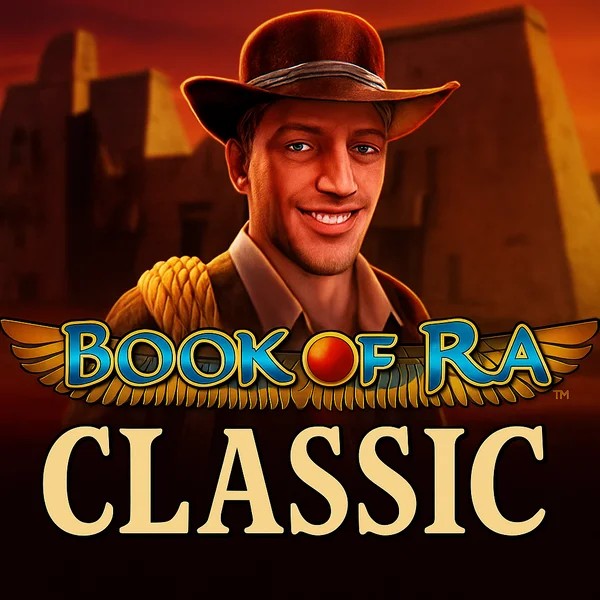Book of Ra Classic logo – Slots by Novomatic at Goldenbet Casino