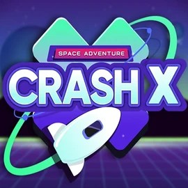 Crash X online game logo by Turbo Games on golden-bet-casino.com