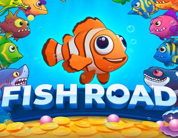 Fish Road logo – Casino Games by InOut at Goldenbet Casino