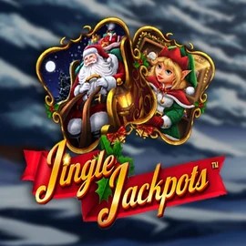 Jingle Jackpots online game logo by Dragon Gaming on golden-bet-casino.com