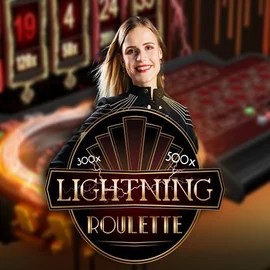 Lightning Roulette logo – Live Casino by Evolution at Goldenbet Casino