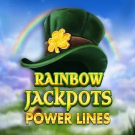 Rainbow Jackpots Power Lines slot logo by Red Tiger Gaming at Goldenbet Casino