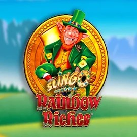 Slingo Rainbow Riches game by Gaming Realms – logo hosted on Goldenbet Casino