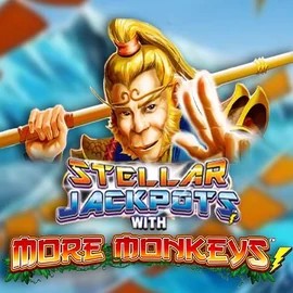 Stellar Jackpots with More Monkeys logo – Jackpots by Lightning Box Game at Goldenbet Casino